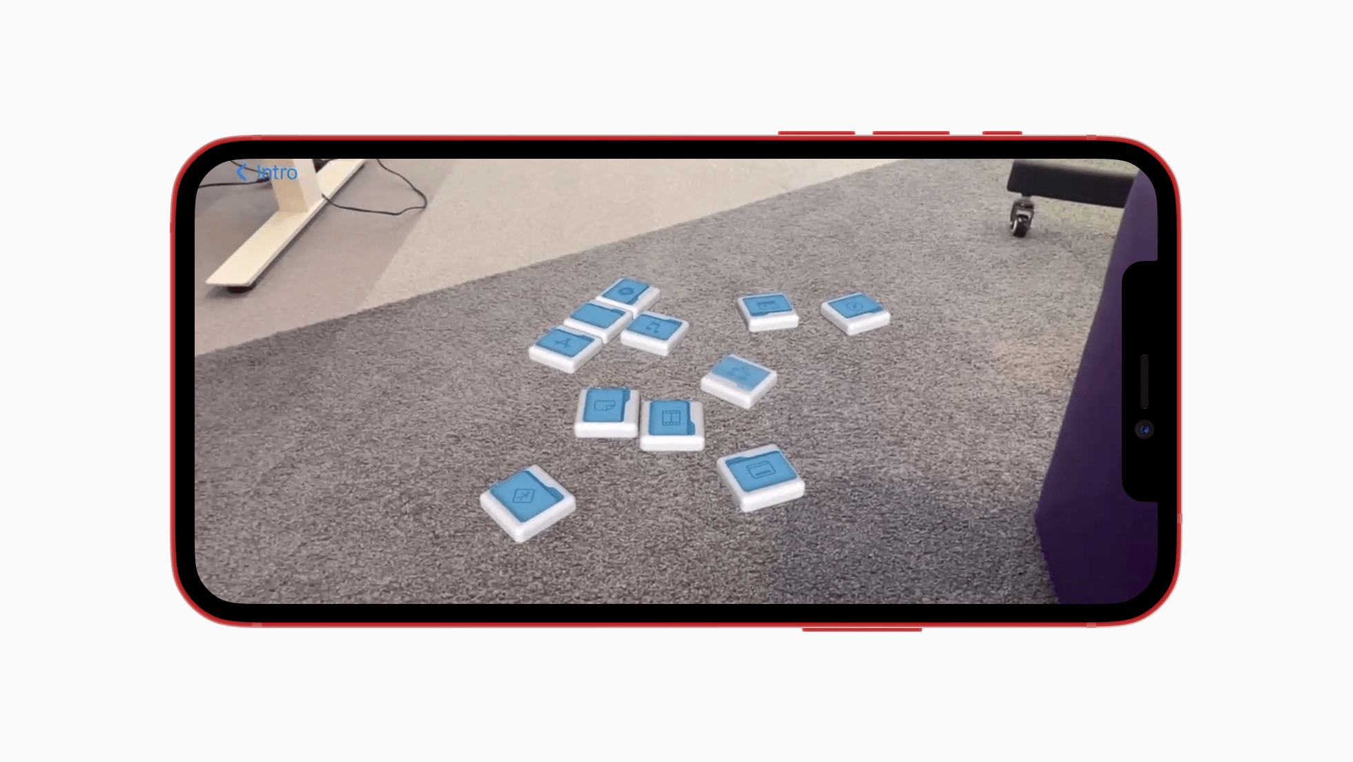 SceneKit nodes on a plane