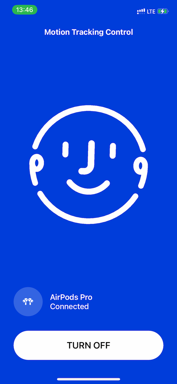 Active state, headphones are not connected