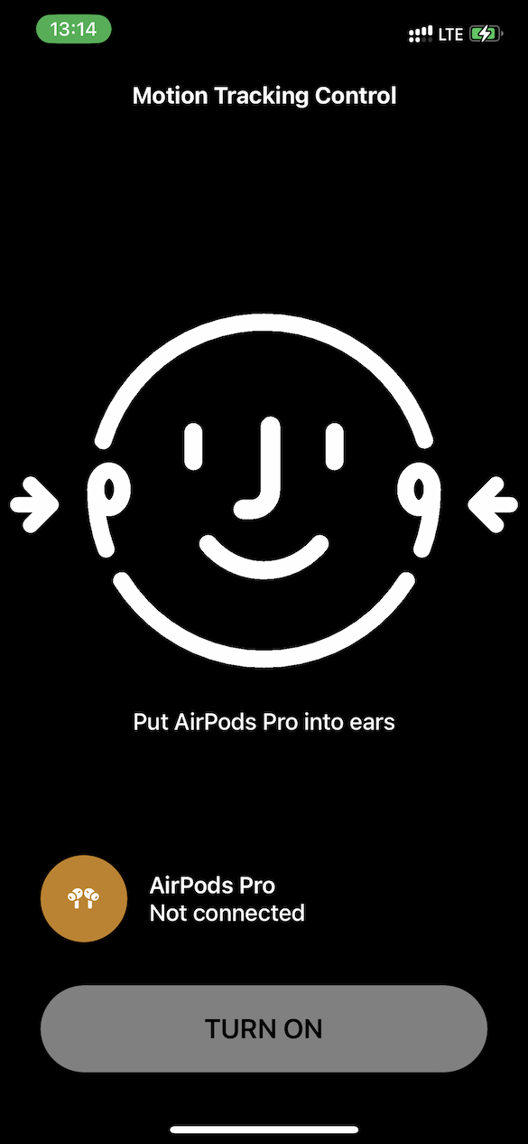 Idle state, headphones are not connected
